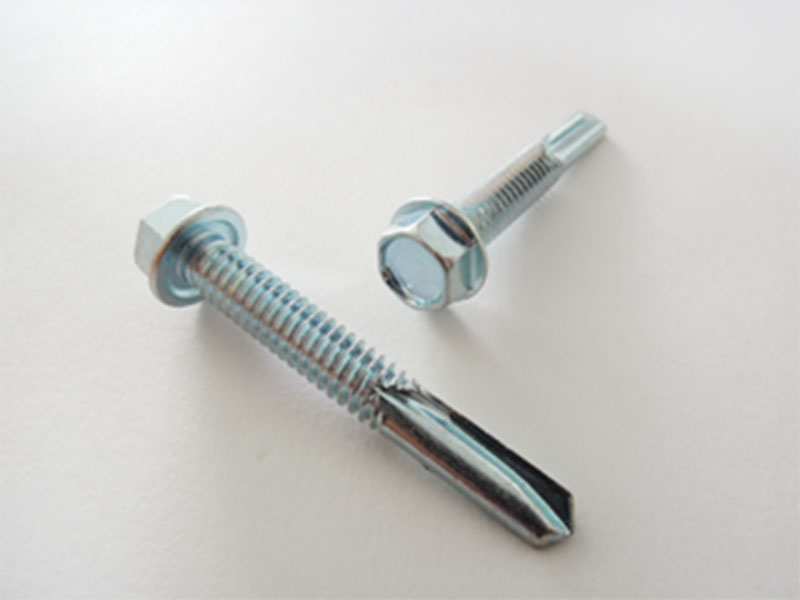 HEX WASHER HEAD SELF DRILL # 5 POINT-ZINC PLATED